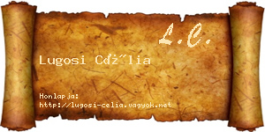 Lugosi Célia névjegykártya